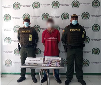 Capturado atracador en el sur de Montería, se robó 470 mil pesos y varias prendas de oro