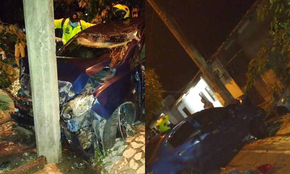 Dos heridos dejó accidente de tránsito en Sahagún