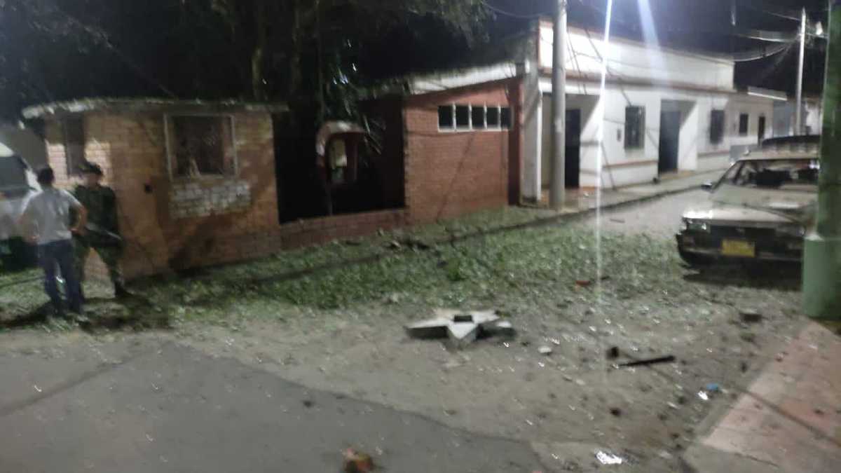 Ataque con explosivos a estación de Policía en Chinácota dejó dos heridos