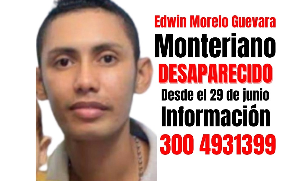 En Montería, joven electricista lleva 13 días desaparecido