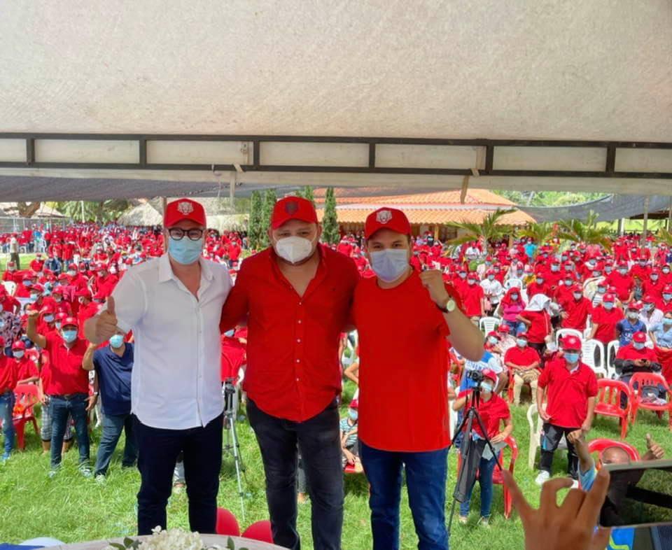 Fabio Otero en Tierralta se vistió de rojo, tremenda reunión con Fabio Amín y Andrés Calle