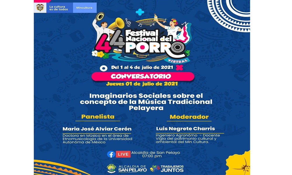 Hoy inició la versión 44 del Festival Nacional del Porro en modalidad virtual