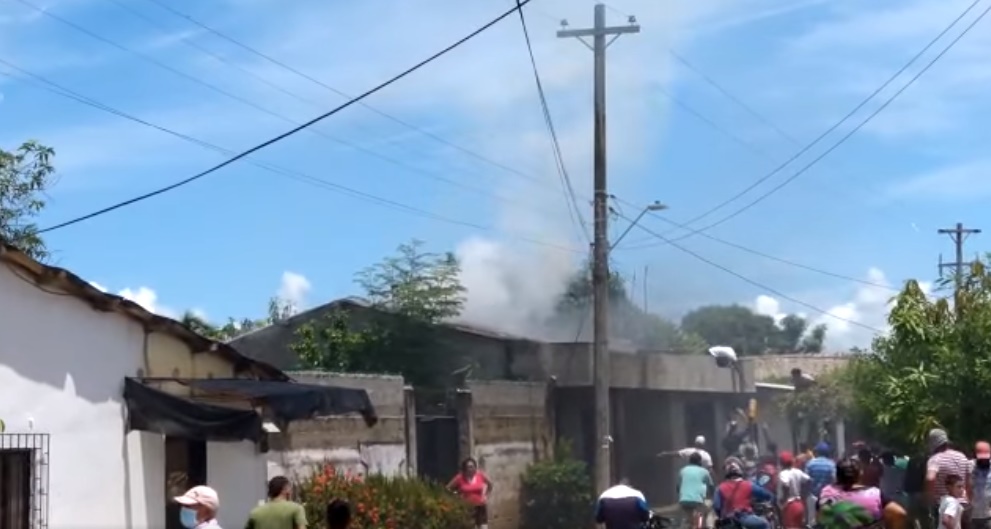 Incendio en una vivienda causó panico en Momil