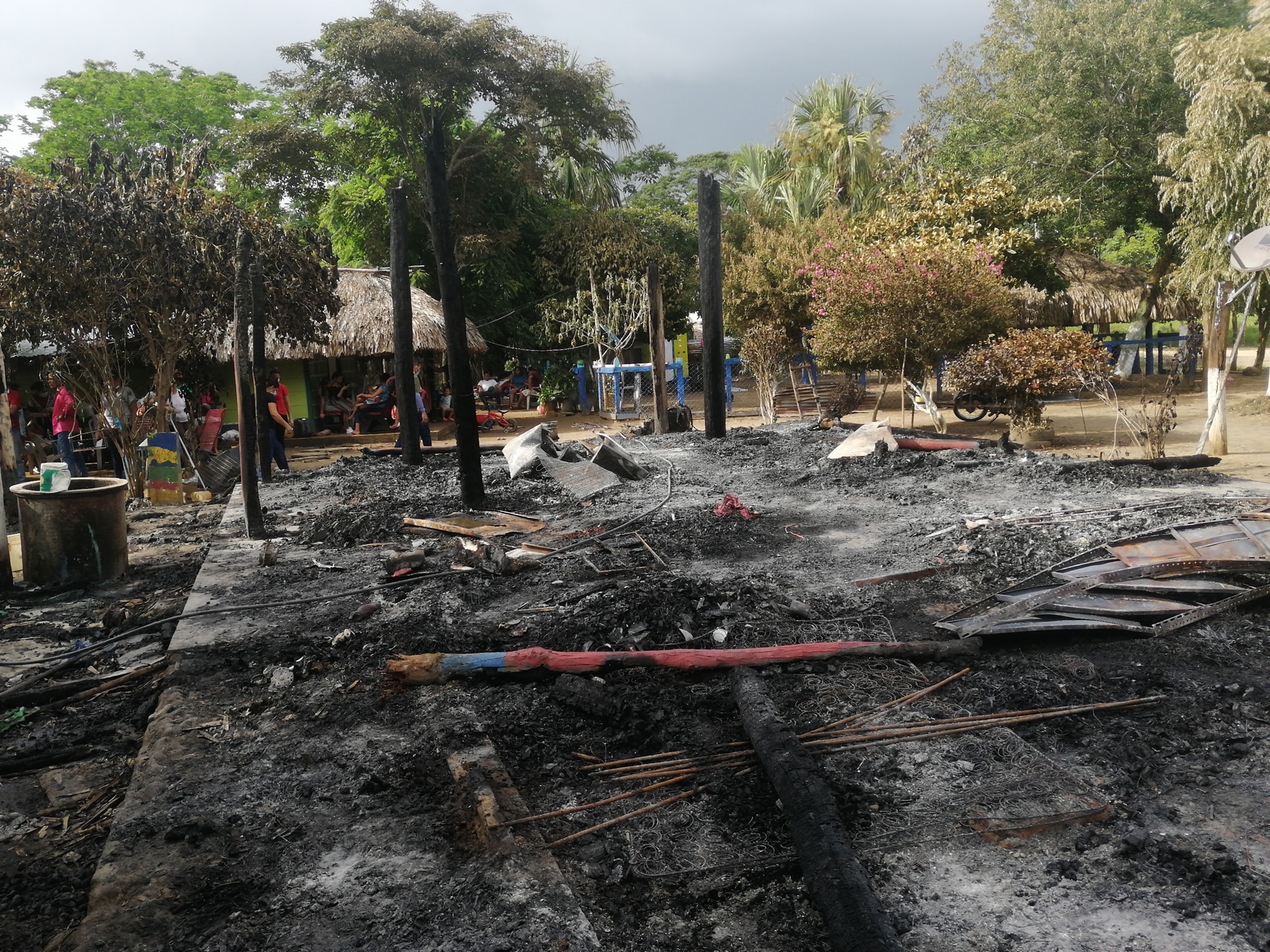 Servicio Social: continúa recolección de fondos para familia que perdió su casa en incendio en zona rural de Montería