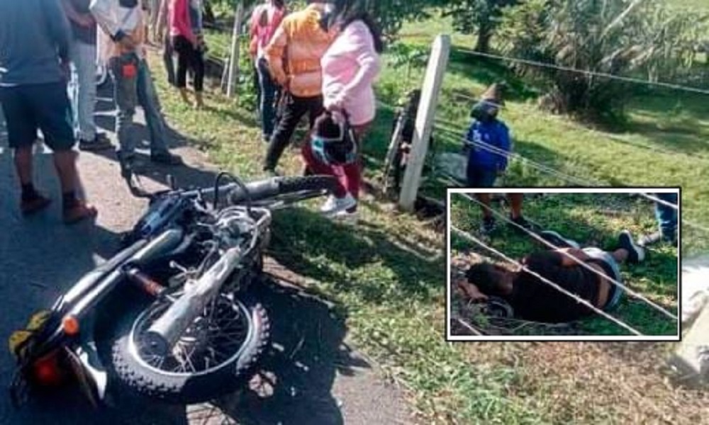 Motociclista se accidentó en la vía Buenavista – La Apartada