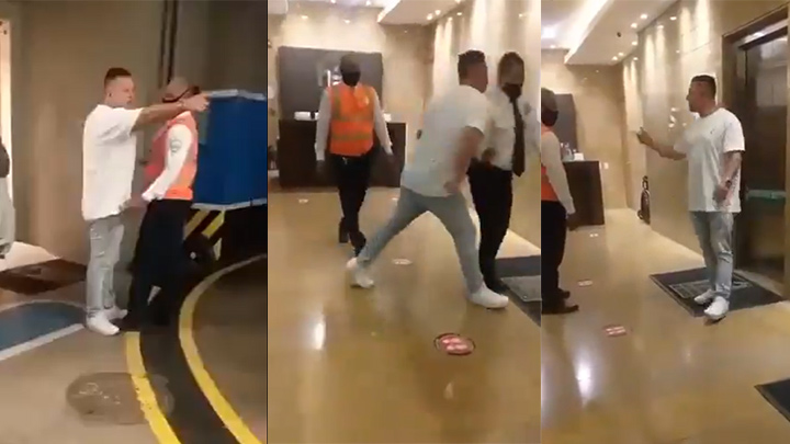 De hijue%&$# no los bajó, turista paisa agredió a vigilantes en lujoso edificio de Cartagena