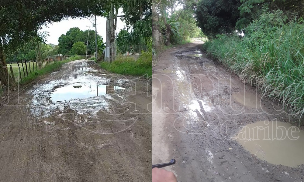 En Sierra Chiquita las vías están vueltas un lodazal, solicitan ayuda de las autoridades