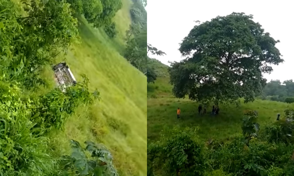 Carro se fue a un barranco en la vía La Ye – Ciénaga de Oro, cuatro personas resultaron heridas