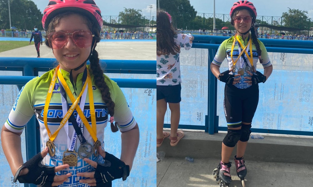 La cordobesa Thalyana Ibáñez arrasó con las medallas en el 1er festival de Patinaje en Corozal – Sucre