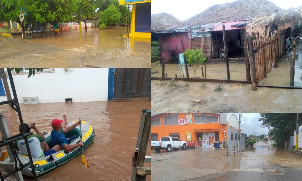 Fuerte aguacero generó inundaciones en Lorica y Moñitos