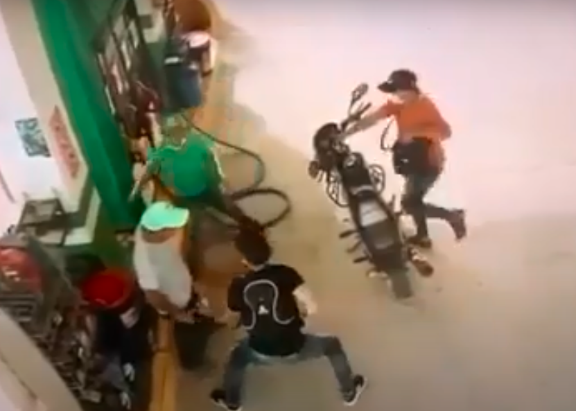 Delincuentes asaltaron estación de gasolina en Tuchín