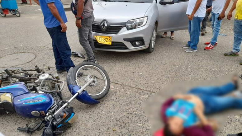 Una mujer herida dejó accidente en El Centro de Montería