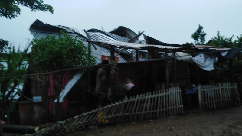 Vendaval también hizo estragos en el sur de Montería, dejó varias casas afectadas
