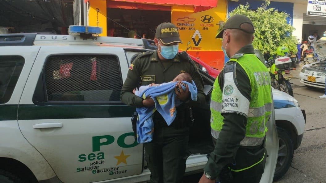 Policía de Infancia y Adolescencia rescataron a bebé de 43 días de nacido que era víctima de agresiones en el sur de Montería
