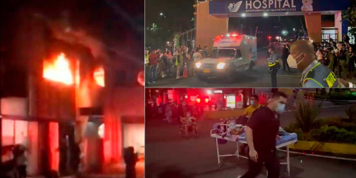 Un niño de cuatro años murió en incendio de hospital en Villavicencio