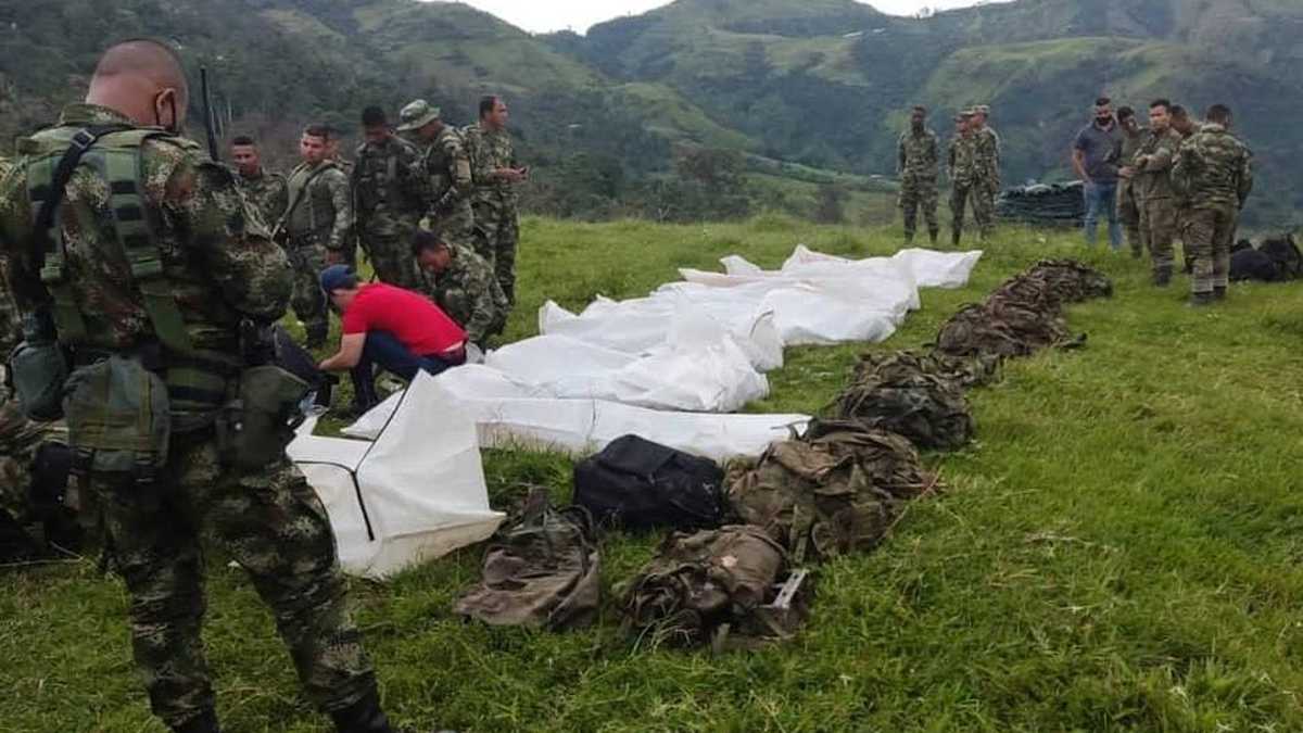 Siete miembros del Clan del Golfo abatidos y dos más capturados por el Ejército en Ituango, Antioquia