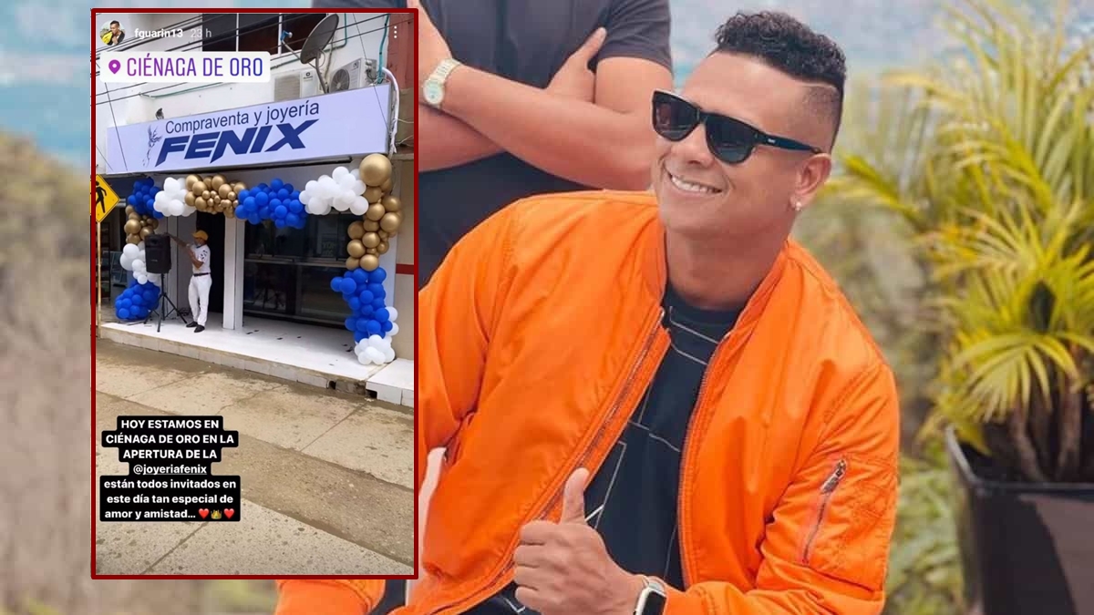 Fredy Guarín invierte en suelo cordobés, inauguró joyería en Ciénaga de Oro