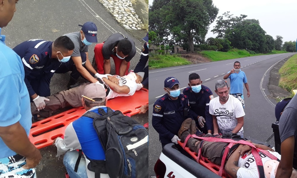 Dos horas permaneció tirado en la carretera motociclista herido en Sahagún