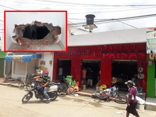 Delincuentes alquilaron un apartamento para ingresar al negocio de al lado y robar en San Bernardo del Viento