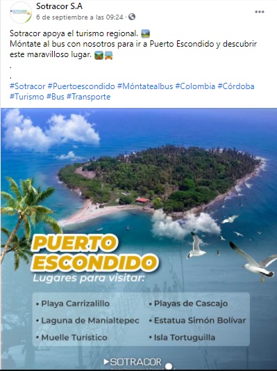 La escachada de Sotracor S.A. al promocionar sus “famosos” viajes turísticos a Puerto Escondido 29 La escachada de Sotracor S.A. al promocionar sus “famosos” viajes turísticos a Puerto Escondido - Noticias de Colombia