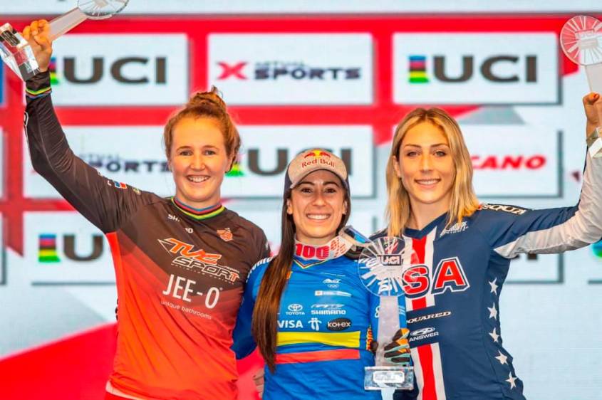Mariana Pajón ganó una nueva corona en la Copa Mundo de BMX
