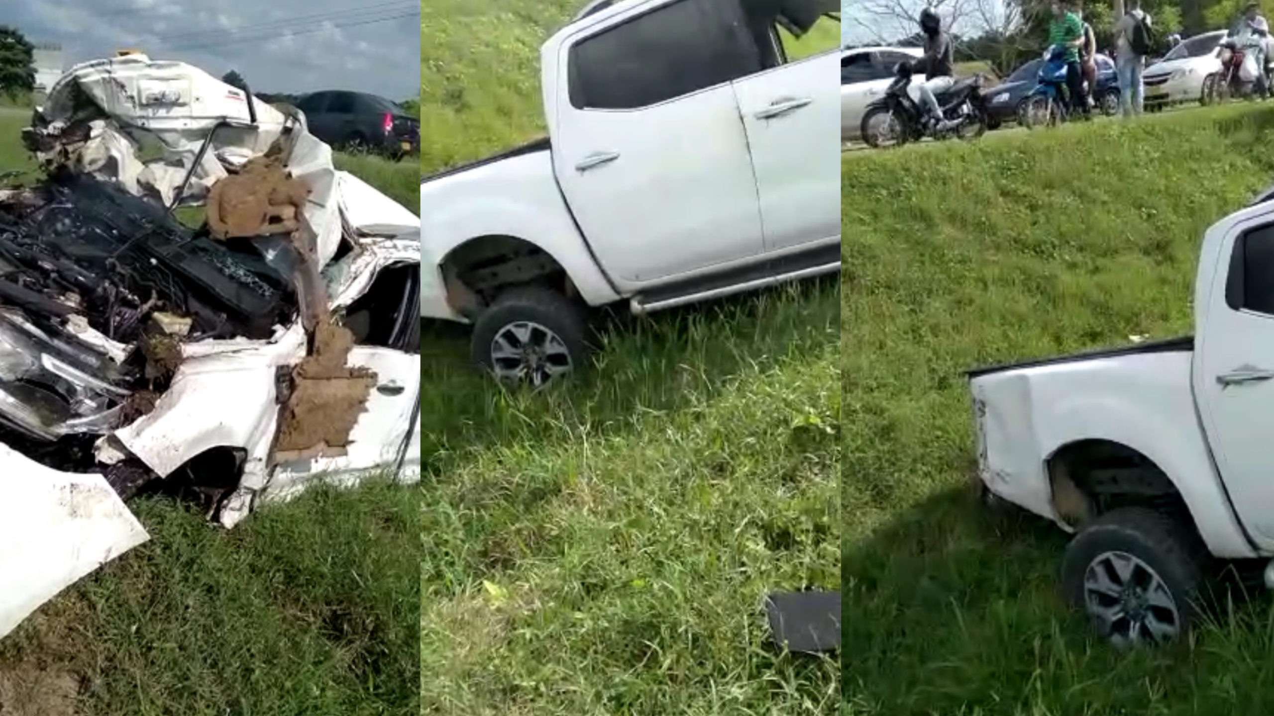 Camioneta se accidentó en la salida de Cérete a Ciénaga de Oro