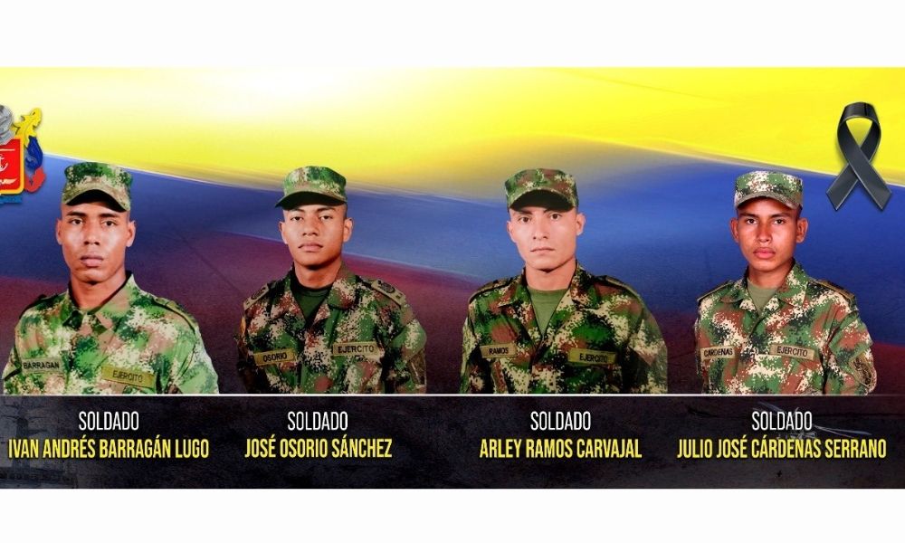 Son 4 los soldados que murieron en dos ataques del Clan del Golfo en Antioquia