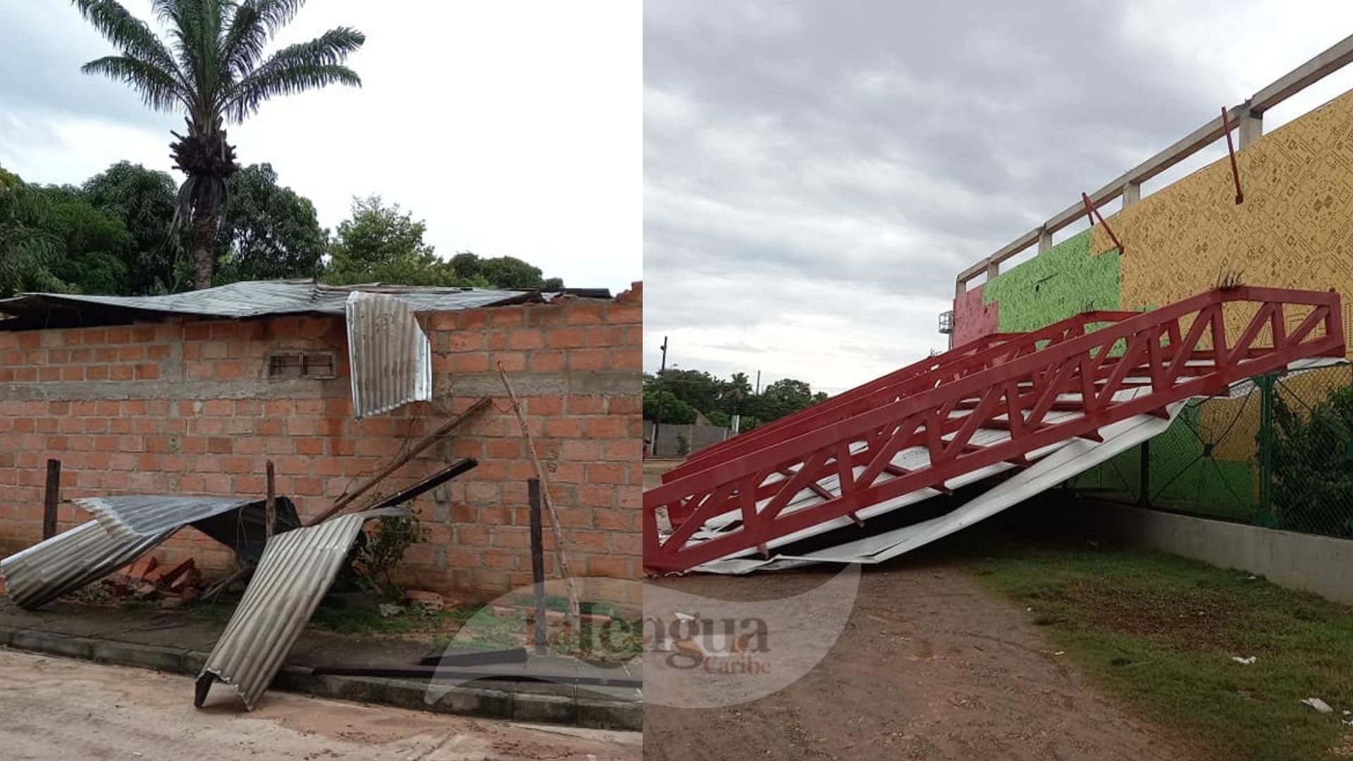 Vendaval hizo estragos en Ayapel y destechó estadio municipal