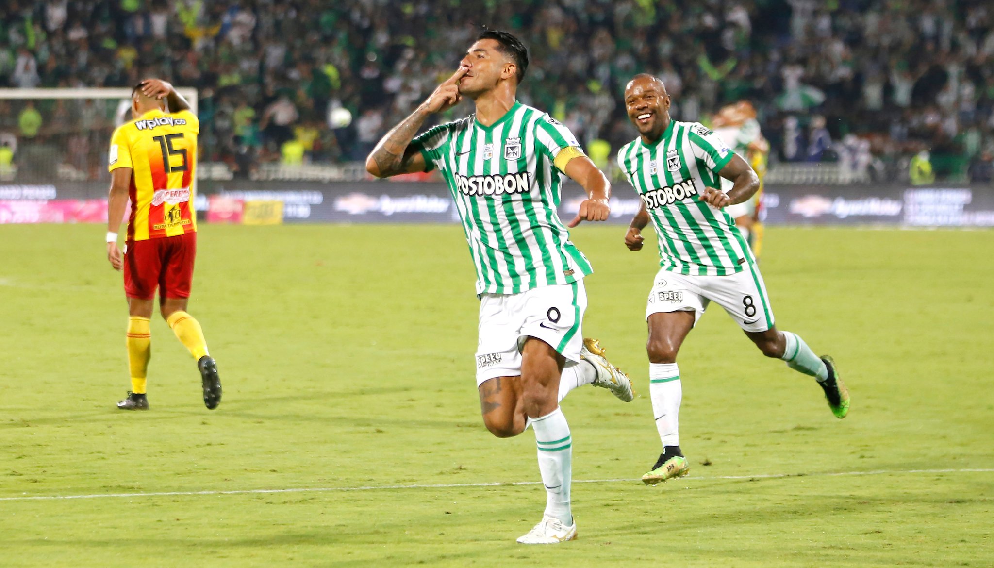 Contundentes, Nacional venció 5-0 a Pereira en la primera final de la Copa Colombia