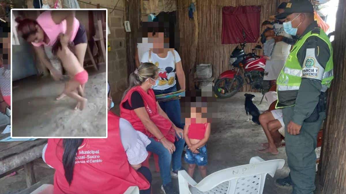 Autoridades retiran de su núcleo familiar a niña de 3 años víctima de maltrato en Corozal