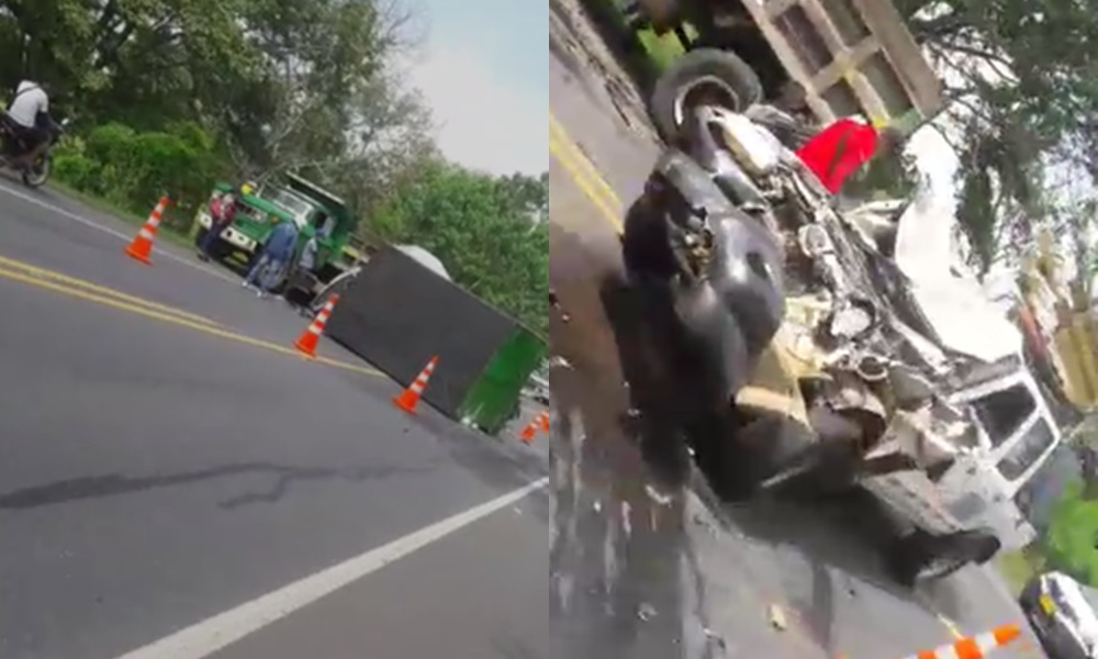 Fuerte accidente de tránsito en la vía Planeta Rica – Buenavista