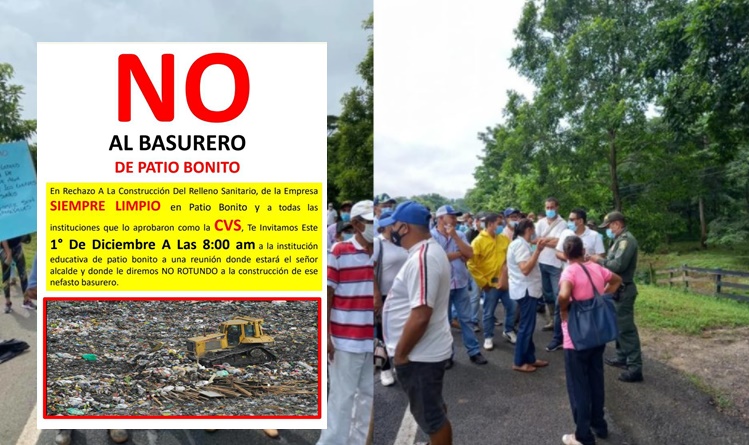 Un NO rotundo a la construcción del relleno sanitario: dice comunidad de Patio Bonito