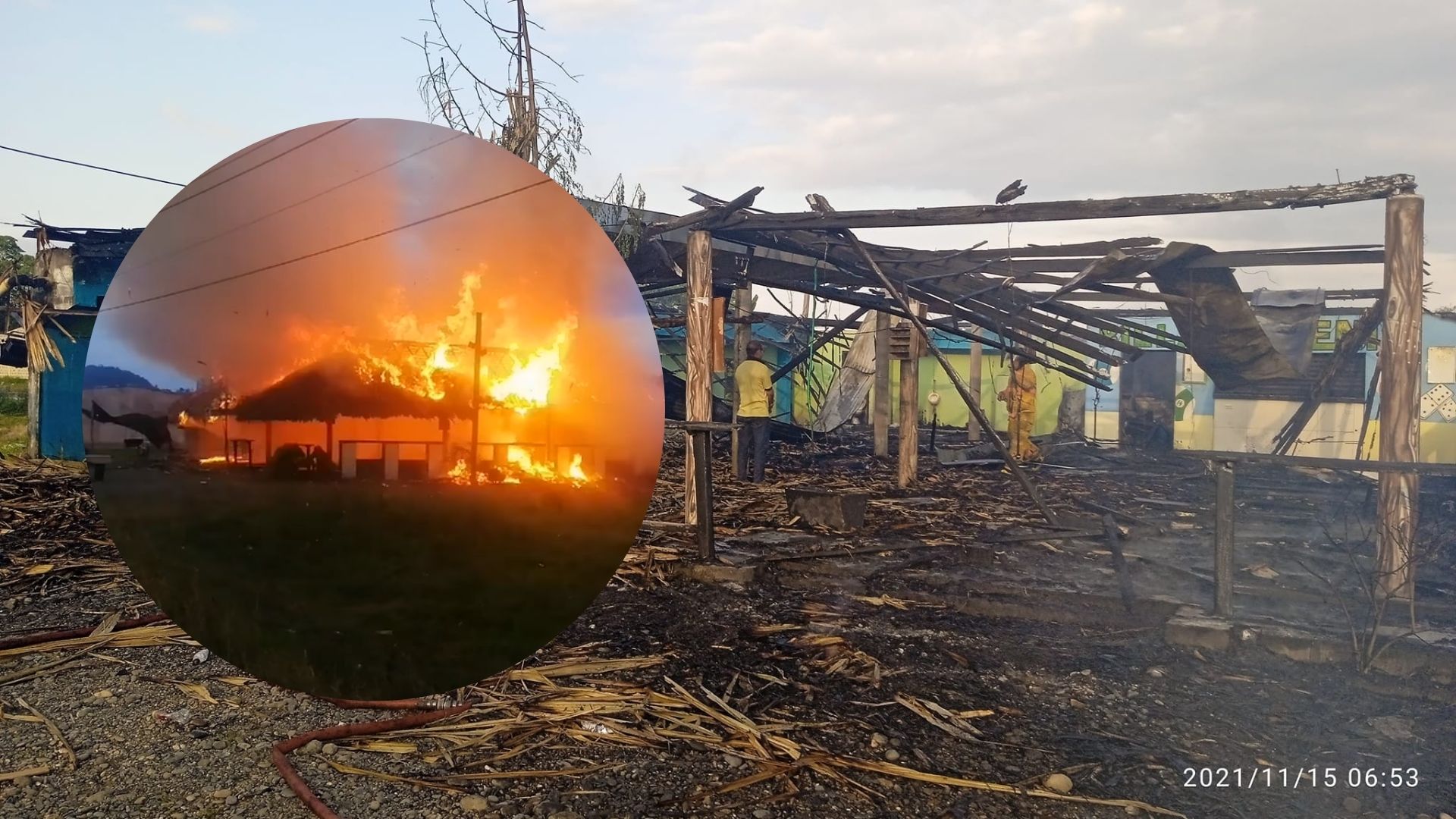 Voraz incendio consumió un billar en Tierralta