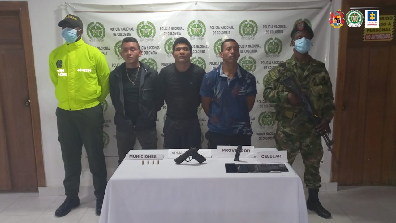 A Las Mercedes tres presuntos integrantes del ‘Clan del Golfo’ en Córdoba