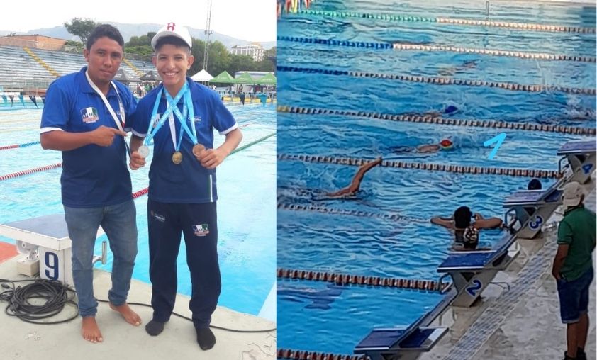 Cordobés se destacó en abierto nacional de para-natación, ganó cuatro medallas