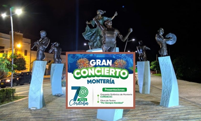 Este sábado conmemorarán la creación del departamento de Córdoba con un espectacular concierto