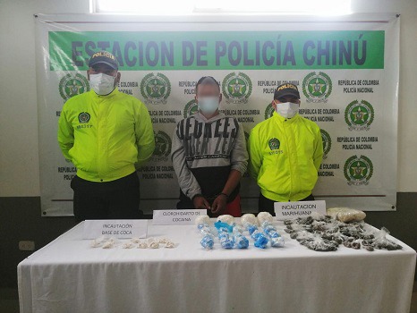 Capturan a expendedor de drogas del Clan del Golfo en Chinú