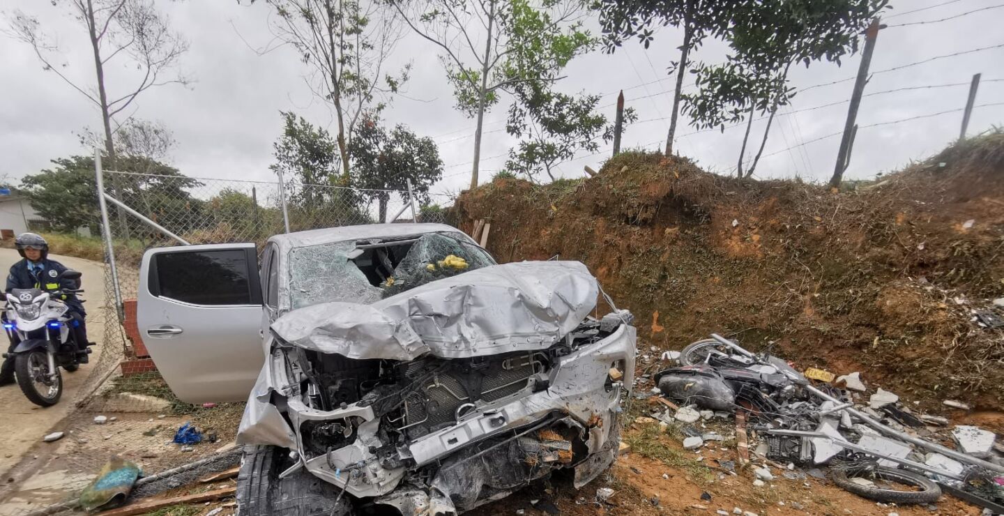 Alcalde de Remedios, Antioquia, sufrió aparatoso accidente de tránsito