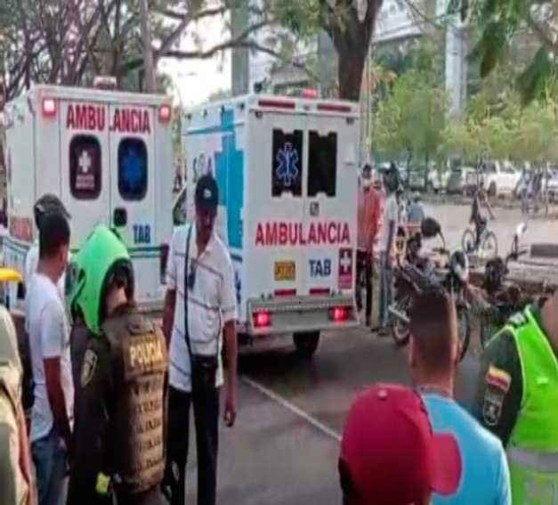 Joven motociclista  se accidentó en Montería, al parecer, iba con exceso de velocidad