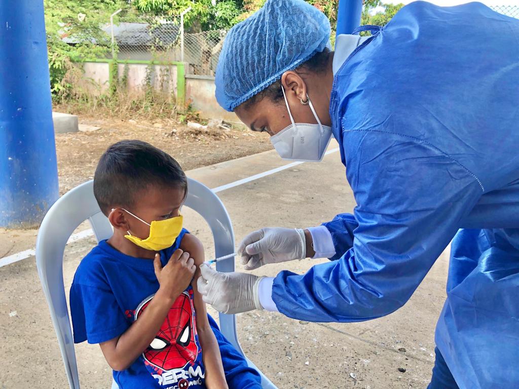 Se reanuda la vacunación  de menores de 3 a 11 años en Montería