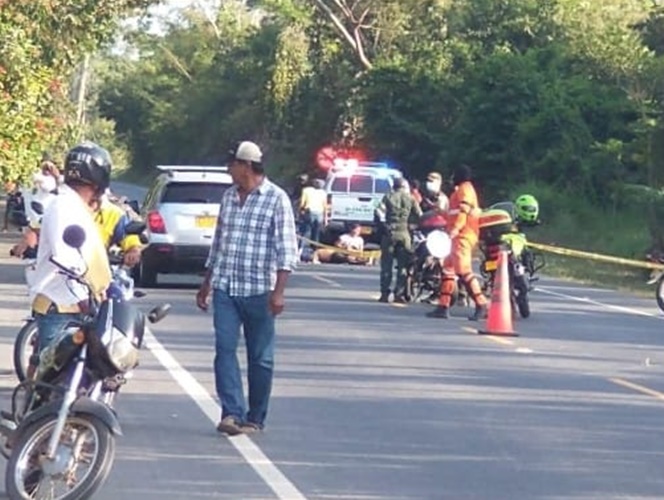 Una persona muerta dejó accidente en la vía que de Montería conduce a Patio Bonito