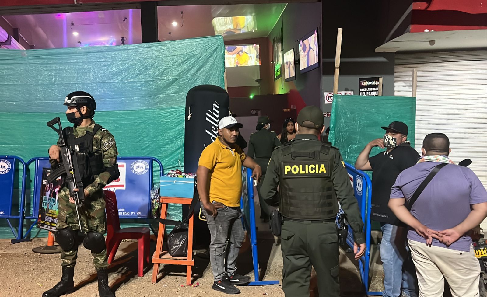 Caravana de seguridad se toma los barrios de Montería