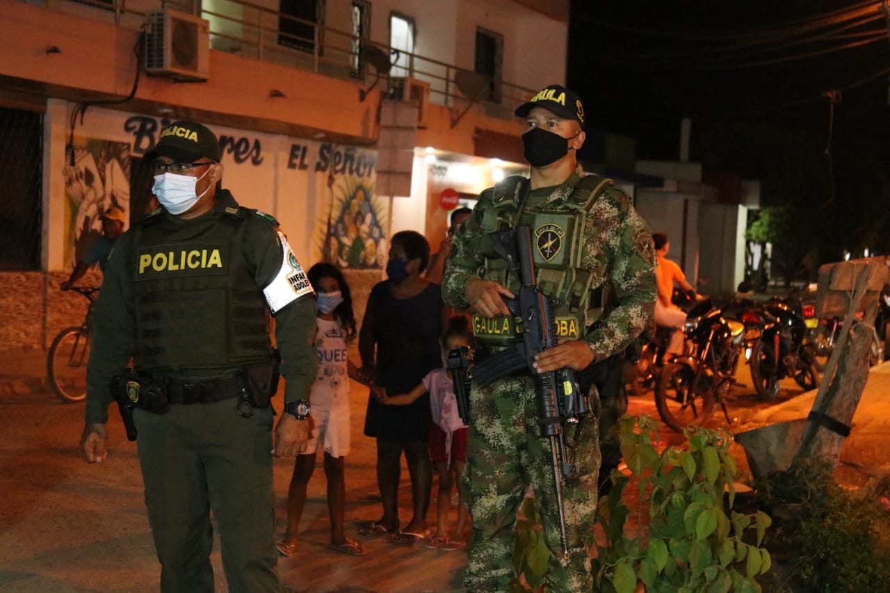En las calles de Montería, Alcaldía y fuerza pública realizan controles de seguridad