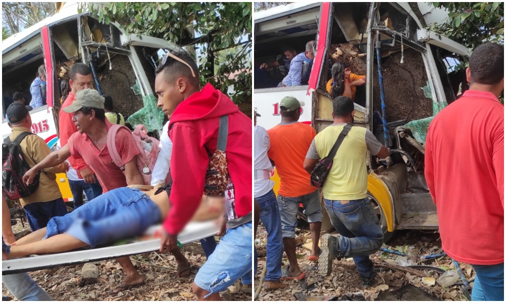 Varios heridos dejó accidente de bus en la vía Lorica – San Bernardo del Viento