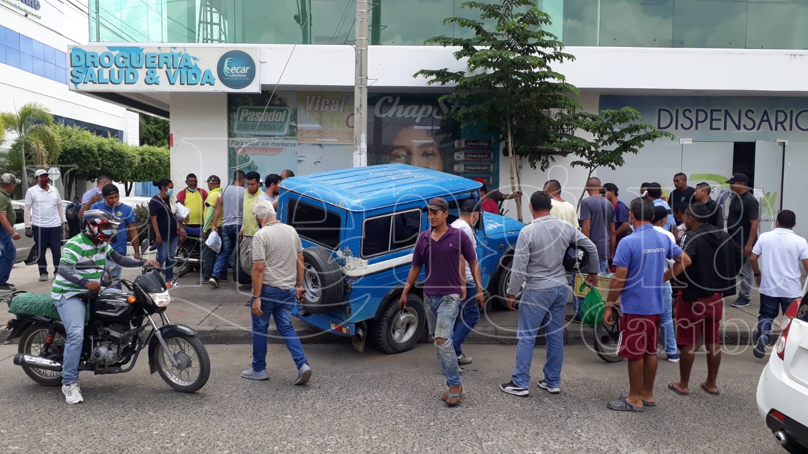 Choque de vehículos en El Centro de Montería