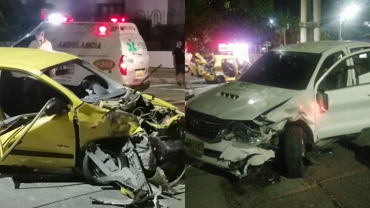 Fuerte accidente de tránsito en Barranquilla dejó 8 heridos