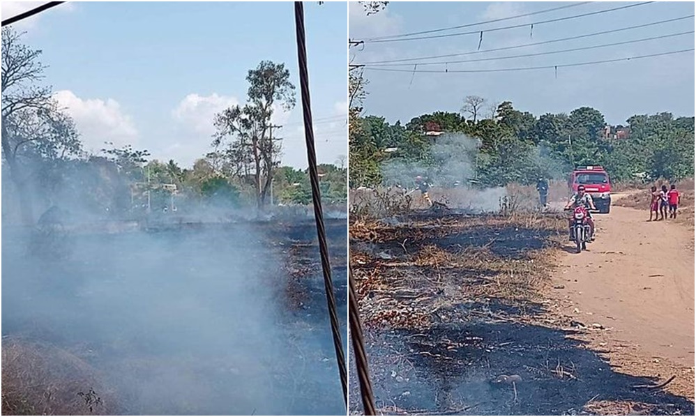 Fuerte incendio forestal alertó a los habitantes de Lorica