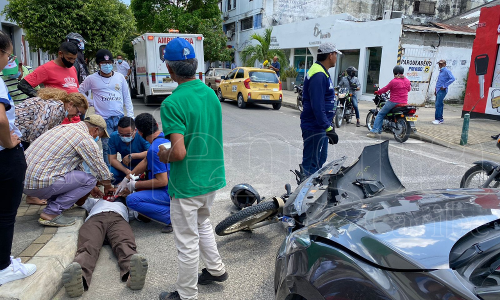 Un herido dejó accidente en El Centro de Montería