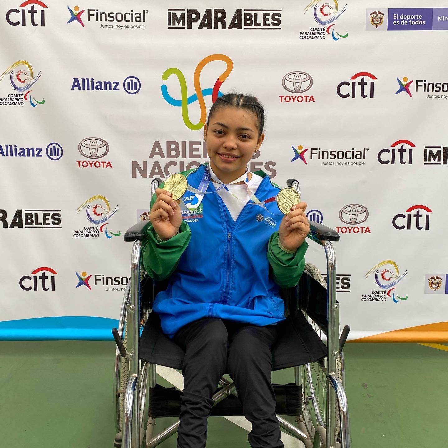 Con dos medallas de oro, cordobesa fue la gran figura en el arranque del Abierto Nacional de Para Powerlifting