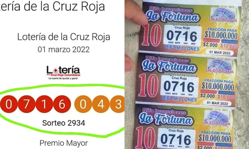 Compró rifa ilegal en Lorica, se la ganó y quedó viendo un chispero